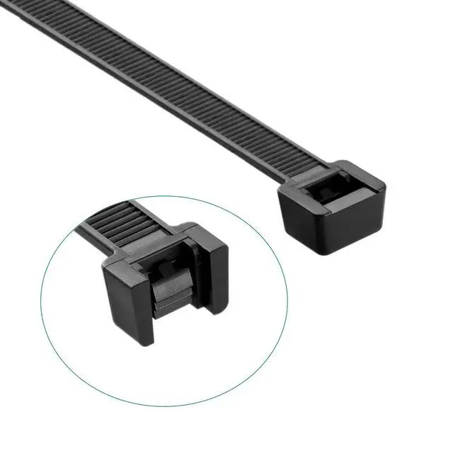 Alt view image 5 of 6 - Black Zip Ties 6 Inch 40 Lbs UV resistant Cable Ties 1000 Pack | Self-locking,Width 0.14",Max Bundle Diameter 1.37",Industrial Grade,fireproof,Heavy duty,For indoor and outdoor