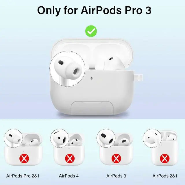 Alt view image 2 of 6 - Magnetic Lock Lid Case Compatible with AirPods Pro 3 | Built-in Phone Stand, MagSafe Ready, Shockproof Protective Cover with Lanyard