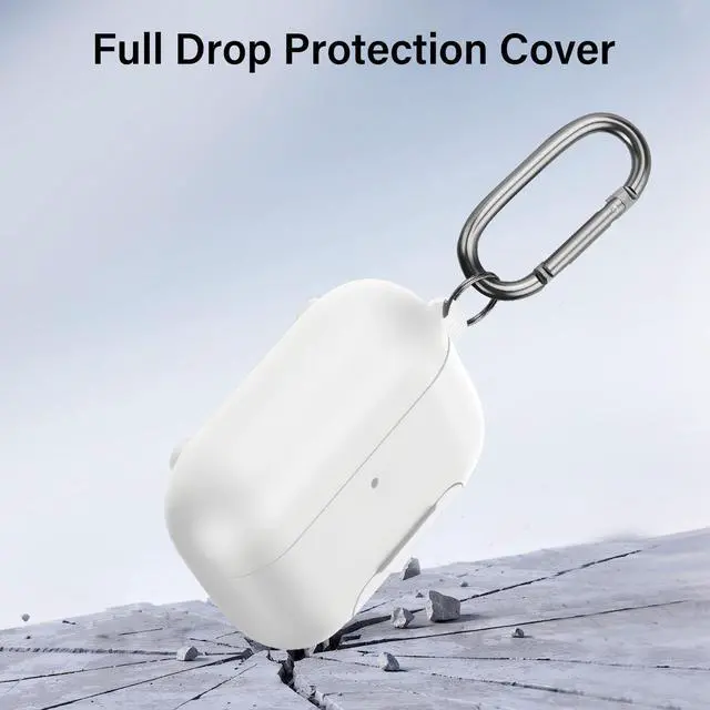 Alt view image 6 of 6 - Magnetic Lock Lid Case Compatible with AirPods Pro 3 | Built-in Phone Stand, MagSafe Ready, Shockproof Protective Cover with Lanyard