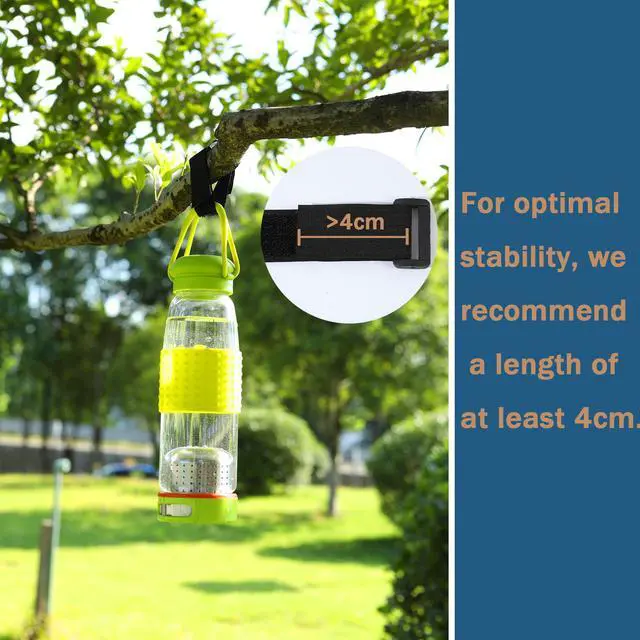 Alt view image 6 of 6 - 2"x16ft Hook and Loop Cable Securing Straps with 15 Buckles- Black | Free CLength | Adjustable | Reusable Fastening Cable Ties, 2 Inch Wide Cinch Strap for Wire, Cord Wraps, Cable Management