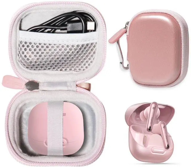 Main image of Case for soundcore by Anker Liberty 4 NC Wireless Earbuds (Rose Gold)
