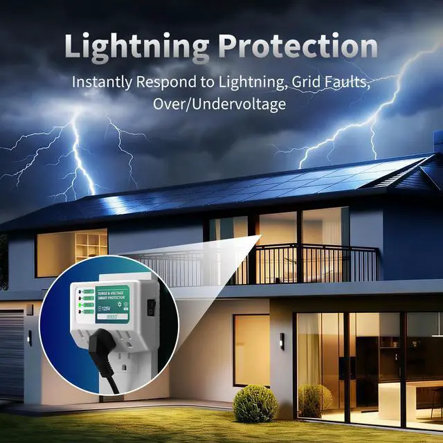 Alt view image 2 of 7 - WiFi Smart Plug, 3 Outlet Surge Voltage Protector with Light Indicator, APP Control, Energy Monitoring, Wall Mount Power Suppressor for Refrigerator/TV/PC, 125V/1875W, FCC Listed,2 Pack