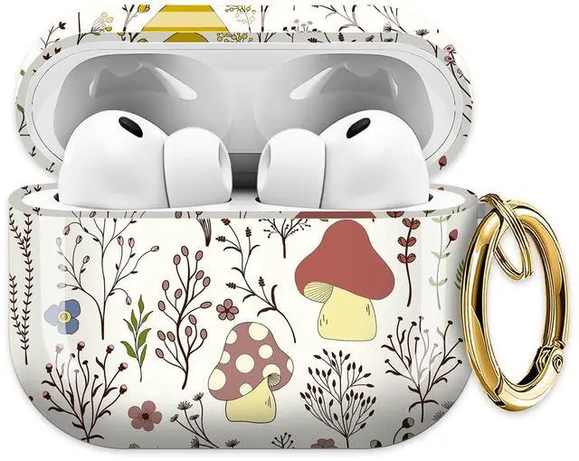 Main image of for AirPods Pro 3 Case (2025)Cute Cover Compatible with AirPod Pro 3rd Generation with Rose Gold Keychain Headphone Cases for Women(Colorful Mushrooms)
