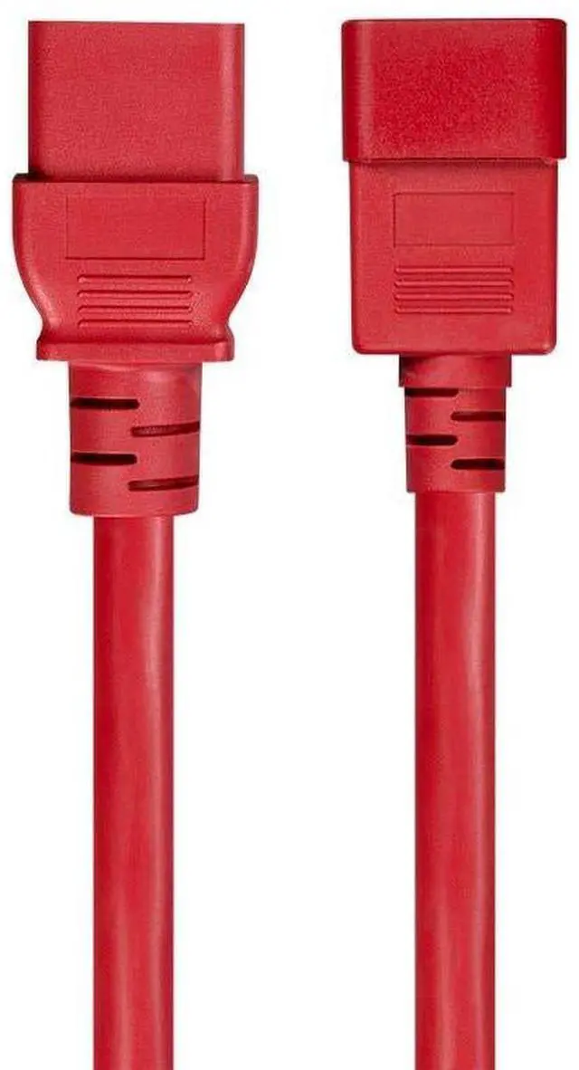 Main image of Power Cable/Cord - 6 Feet - Red | 14AWG for PDU 15A (IEC 60320 C13 to IEC 60320 C20)