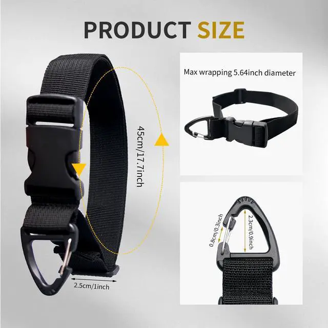 Alt view image 2 of 6 - 14 Pack 17 Inch Adjustable Extension Cord Holder Organizer with Triangle Buckle Heavy Duty Cable Organizer Versatile Tools Storage Strap Holder for Garage Storage Organization Supplies