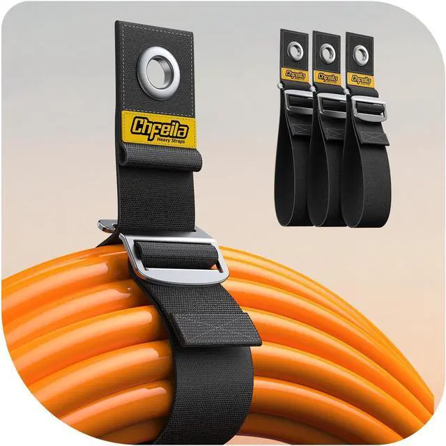 Main image of 3-Pack Extension Cord Organizer, Gravity-Lock Holder for Workshop | Adjustable Extension Cord Holder, Heavy-duty Cable Straps for Garage Organization Gadgets