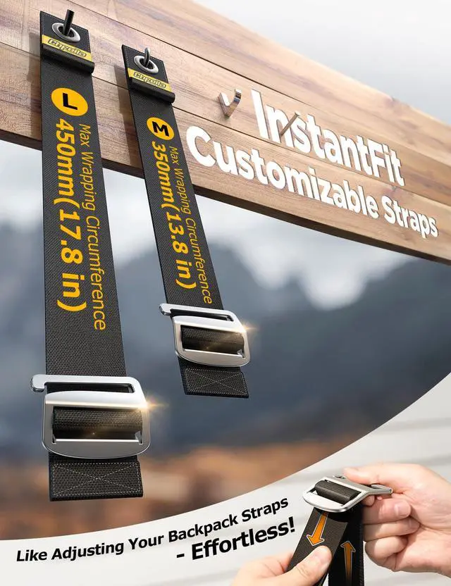Alt view image 6 of 6 - 3Pack 18"Extension Cord Organizer, Gravity-Lock Holder for Workshop | Adjustable Extension Cord Holder, Heavy-duty Cable Straps for Garage Organization Gadgets RV Shed