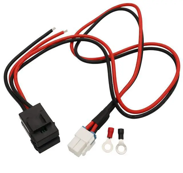 Alt view image 2 of 7 - 4-Pin 12AWG DC Power Cord Cable 12V 30A Short Wave Power Supply Cable Compatible for Yaesu FT-450D FT-950 Kenwood TS-590SG TS-890S Icom IC-7000