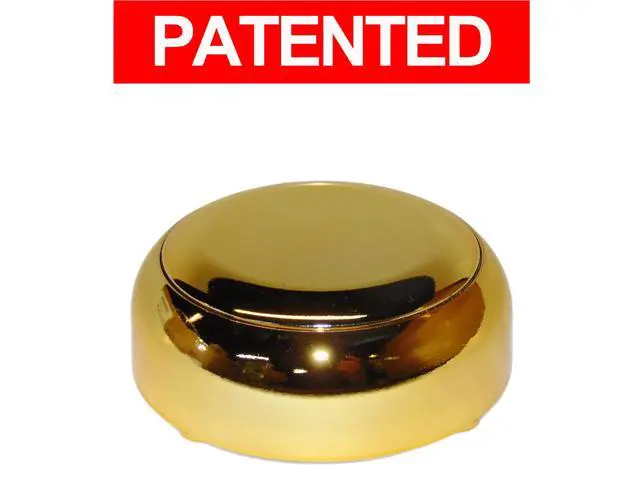 Alt view image 2 of 3 - Recordable Buttons: 30-Second Talking Voice Recorder. The Elegante Patented Design. by The Original ® (Gold Base/Gold Top)