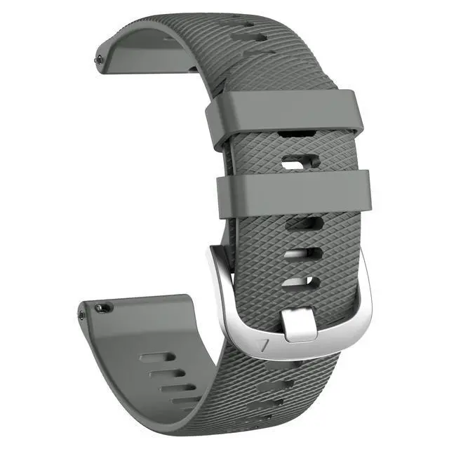 Alt view image 2 of 7 - Watch Band for Garmin Forerunner 255/265/Vivoactive 4/Venu 2 | 22mm Silicone Watch Bands for Garmin Vivoactive 4/Forerunner 255/265 Music/Venu 2