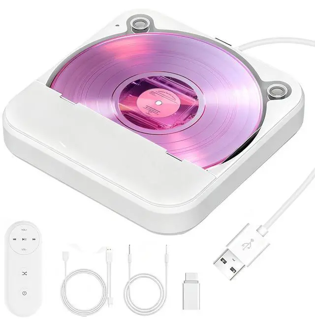 Main image of CD Player for Car, Portable External Universal Car CD Player with USB/AUX Port,Anti-Skip,Extra USB Extension Cable,Plug & Play for Vehicle, Laptop, TV, Computer,Compatible with Android 4.4+