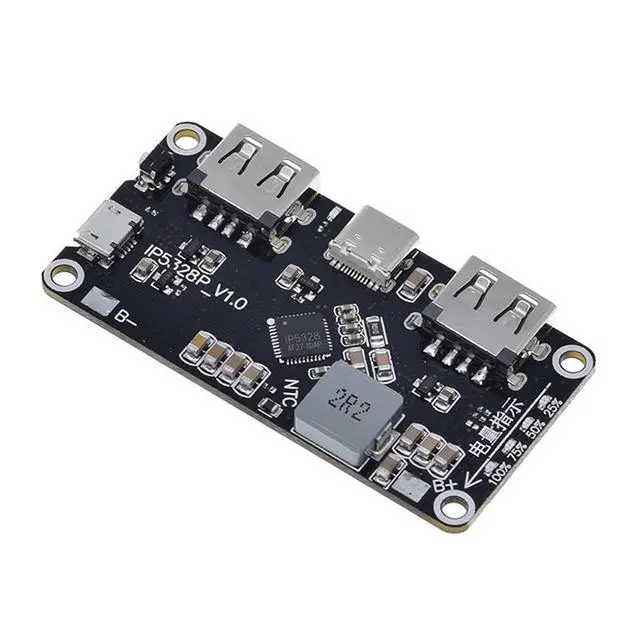 Alt view image 3 of 7 - 2pcs IP5328P Dual USB Battery Fast Charge Module Bi-Directional 18W Fast Charging 3.7V to 5V 9V 12V Step Up Power Bank Board QC3.0 FCP AFC MET SFCP Quick Charge Type-C