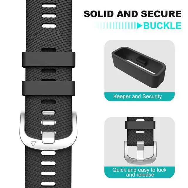 Alt view image 4 of 7 - Watch Band for Garmin Forerunner 255/265/Vivoactive 4/Venu 2 | 22mm Silicone Watch Bands for Garmin Vivoactive 4/Forerunner 255/265 Music/Venu 2