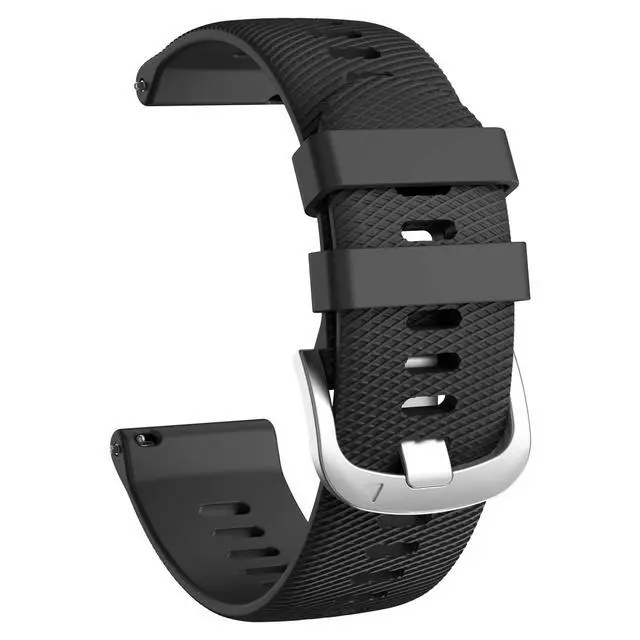 Alt view image 2 of 7 - Watch Band for Garmin Forerunner 255/265/Vivoactive 4/Venu 2 | 22mm Silicone Watch Bands for Garmin Vivoactive 4/Forerunner 255/265 Music/Venu 2