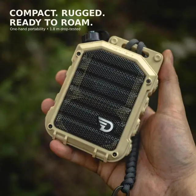 Alt view image 3 of 6 - Bolt Bluetooth Speaker, Strobe and Utility Light, IP67 Waterproof | Surprisingly full, clear sound for its compact size, with 103 dB output, floatable IP67 protection, and up to 10 hours