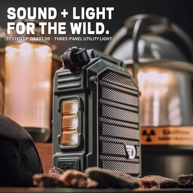 Alt view image 2 of 6 - Bolt Waterproof Bluetooth Speaker, Floatable IP67, Built-in Light | Surprisingly full, clear 8W sound tested up to 103 dB; rugged, 1.8 m drop-tested, with utility light and up to 10H playtime