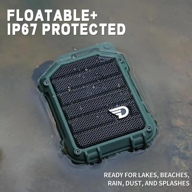 Alt view image 5 of 6 - Bolt Waterproof Bluetooth Speaker, Floatable IP67, Built-in Light | Surprisingly full, clear 8W sound tested up to 103 dB; rugged, 1.8 m drop-tested, with utility light and up to 10H playtime