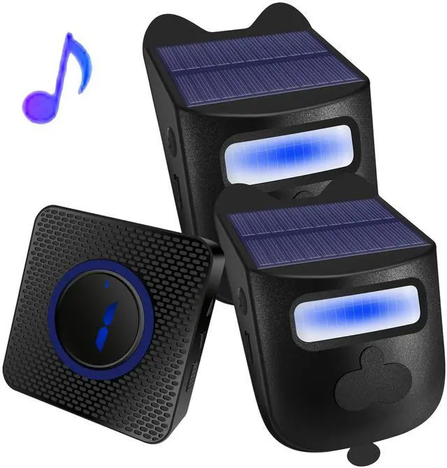 Main image of Driveway Alarms Wireless Outside Weatherproof, Wireless Driveway Sensor Motion Sensor & Detector Alarm Outdoor, 600ft Range Solar Motion Detector Home Security Alert System