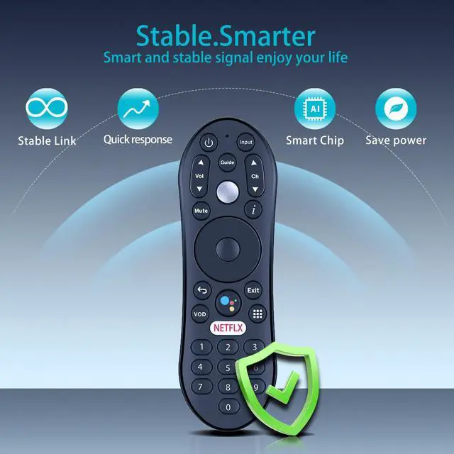 Alt view image 2 of 7 - R37023B Replacement Voice Remote Control for TiVo TDSTV+ Android TV | URC37023BA00