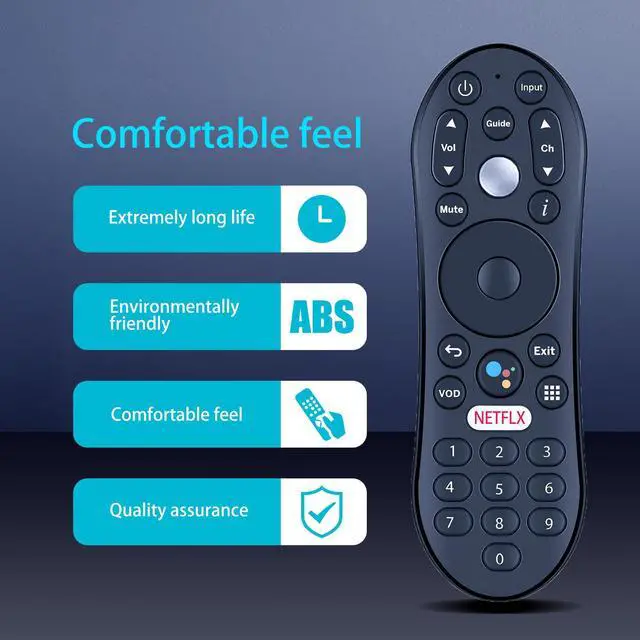 Alt view image 3 of 7 - R37023B Replacement Voice Remote Control for TiVo TDSTV+ Android TV | URC37023BA00