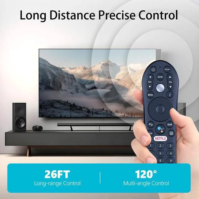 Alt view image 6 of 7 - R37023B Replacement Voice Remote Control for TiVo TDSTV+ Android TV | URC37023BA00