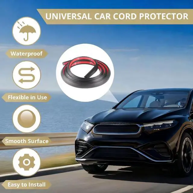 Alt view image 2 of 7 - 2 Pack Car Cable Wire Hider 6.56 Ft Adhesive Cord Concealer | Universal organizer hides vehicle wiring for roof rack light bars with strong adhesive backing and clean cable management