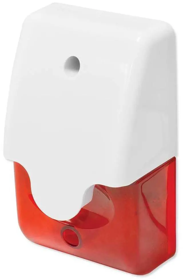 Main image of Indoor/Outdoor 110dB Mini Siren w/ Red Strobe