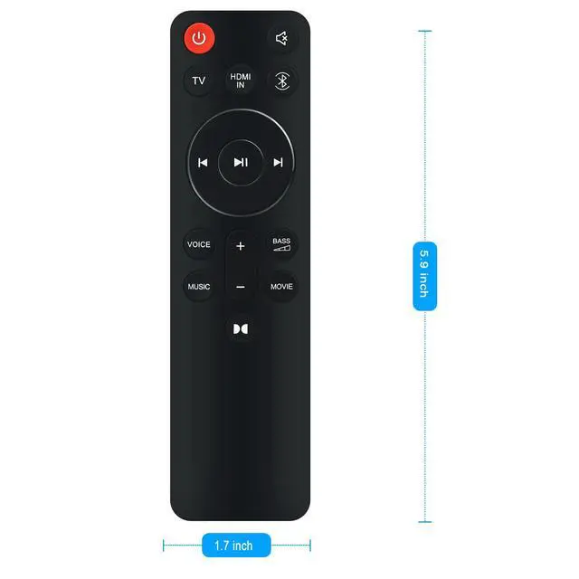 Alt view image 6 of 7 - Replacement Remote Control Applicable for JBL Cinema SB580 3.1 Channel | Soundbar JBLSB580BLKAM Sound Bar System