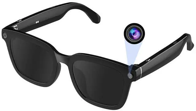 Main image of Camera Sunglasses for Cycling, 1080P HD Recording Glasses for Outdoor Sports, Hands-Free Video Glasses with Voice Control & UV Protection, App Live Preview