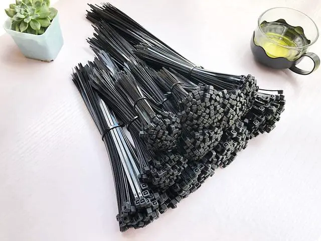 Alt view image 4 of 4 - 1000 Pcs Black Cable Zip Ties Assorted Sizes 4/6/8/10/12 Inch Heavy Duty Plastic Tie Wraps Mixed Pack Self Locking Nylon Wire Ties