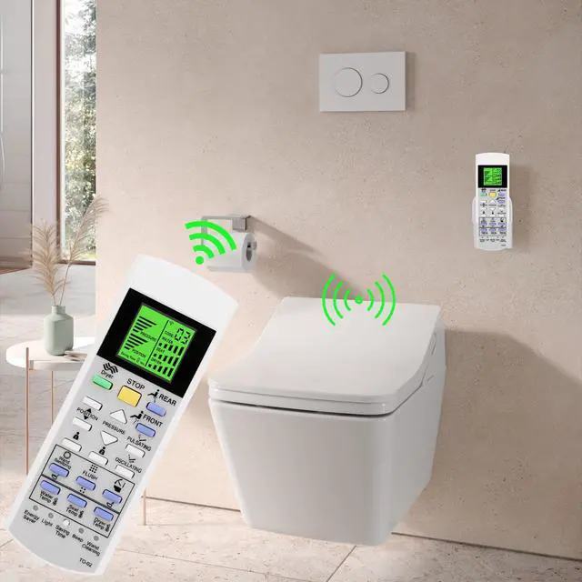 Alt view image 7 of 7 - Replacement Remote Control for TOTO Washlet Toilets and Bidets THU6209 MS989 MS988 SN8551M MS8551CUMFG 500H 550H N550H THU9798 SN982M MS982CUMG MS952CUMG TCF9786JA SN952M MS952CUMG