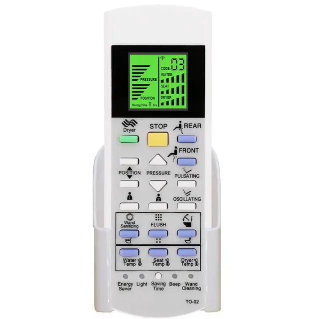 Alt view image 5 of 7 - Replacement Remote Control for TOTO Washlet Toilets and Bidets THU6209 MS989 MS988 SN8551M MS8551CUMFG 500H 550H N550H THU9798 SN982M MS982CUMG MS952CUMG TCF9786JA SN952M MS952CUMG