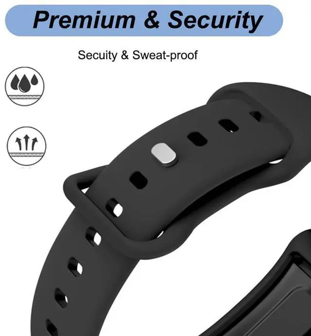 Alt view image 3 of 7 - Bands for Whoop 4.0/5.0 - Soft Silicone Watch Strap Wristband Replacement for Whoop Fitness & Activity Tracker Accessories