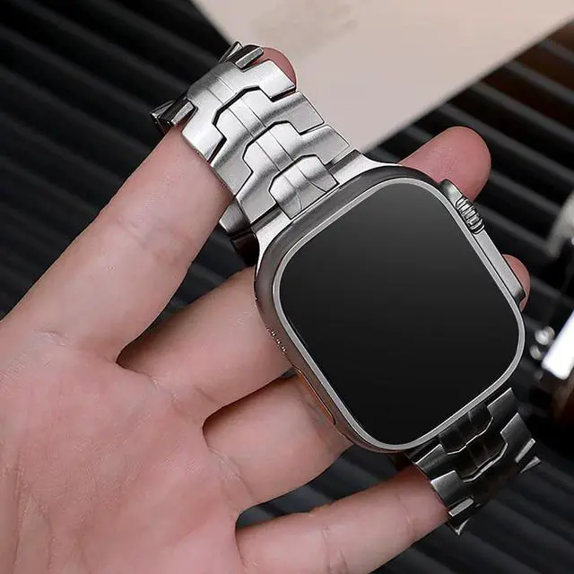 Alt view image 2 of 6 - Compatible with Garmin Venu X1 Bands, Quick Release Stainless Steel Band Metal Strap with Folding Clasp Replacement Straps Compatible with Garmin Venu X1 Smartwatch