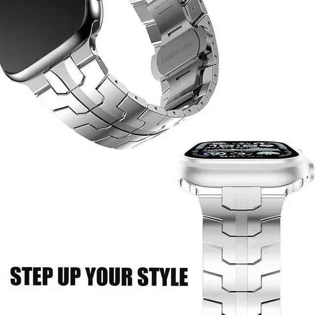 Alt view image 5 of 6 - Compatible with Garmin Venu X1 Bands, Quick Release Stainless Steel Band Metal Strap with Folding Clasp Replacement Straps Compatible with Garmin Venu X1 Smartwatch