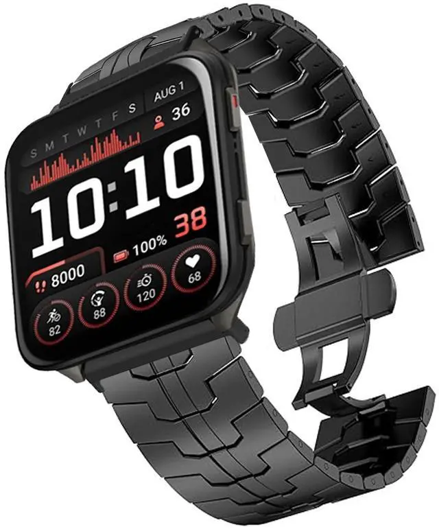 Main image of Compatible with Garmin Venu X1 Bands, Quick Release Stainless Steel Band Metal Strap with Folding Clasp Replacement Straps Compatible with Garmin Venu X1 Smartwatch