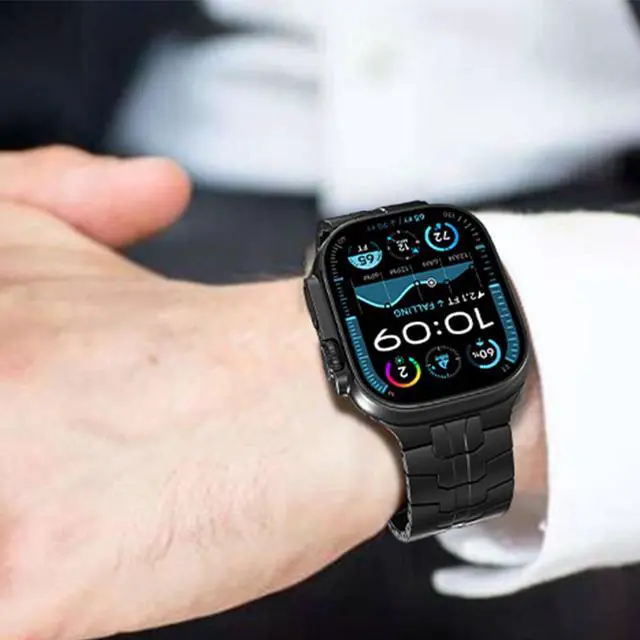 Alt view image 4 of 6 - Compatible with Garmin Venu X1 Bands, Quick Release Stainless Steel Band Metal Strap with Folding Clasp Replacement Straps Compatible with Garmin Venu X1 Smartwatch