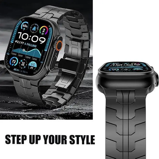 Alt view image 6 of 6 - Compatible with Garmin Venu X1 Bands, Quick Release Stainless Steel Band Metal Strap with Folding Clasp Replacement Straps Compatible with Garmin Venu X1 Smartwatch