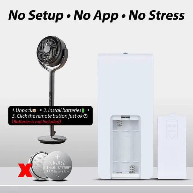 Alt view image 6 of 7 - New Standing Fan Replacement Remote Control for PELONIS 16" Oscillating Pedestal Stand Up Fan PFS40D6ABB FS40-19PRD