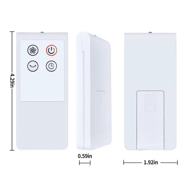 Alt view image 7 of 7 - New Standing Fan Replacement Remote Control for PELONIS 16" Oscillating Pedestal Stand Up Fan PFS40D6ABB FS40-19PRD