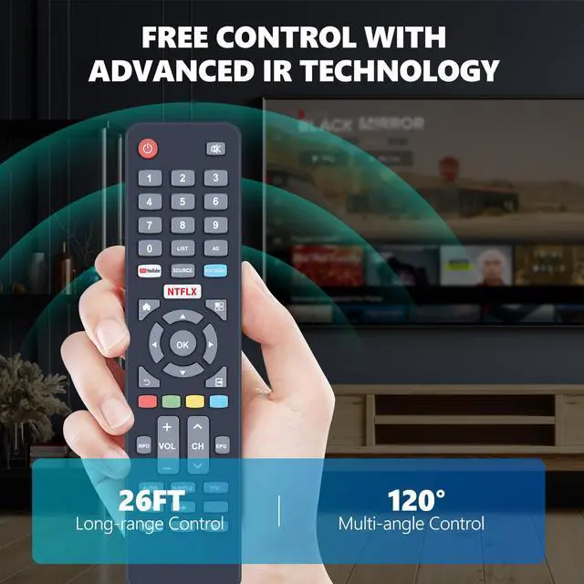 Alt view image 4 of 5 - New Replacement Remote Control for SILO Smart LCD LED HDTV TV SL7520VF SL3220V1 SL5020V12