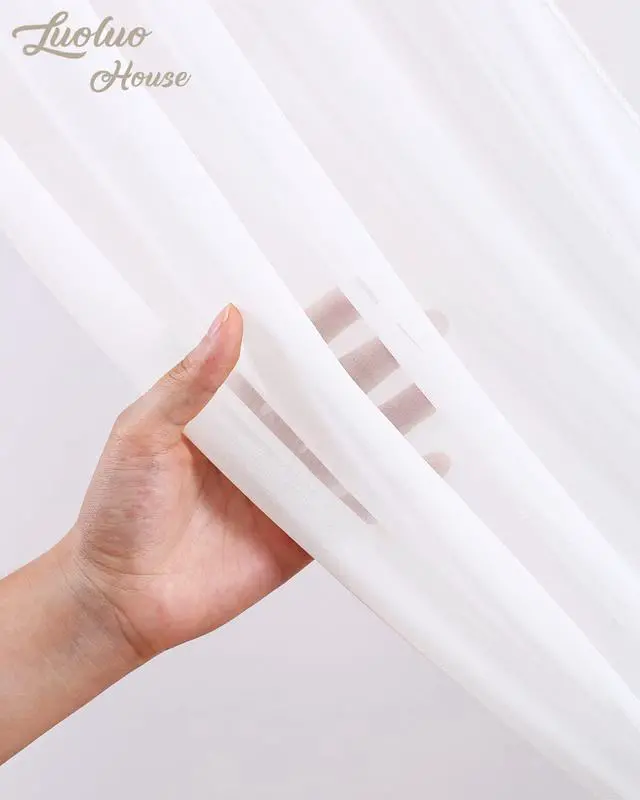 Alt view image 5 of 6 - Wedding Arch Draping Fabric: White Sheer Chiffon Arch Fabric 2 Panels 6 Yards Sheer Photo Backdrop for Summer Wedding Reception Engagement Party Ceremony Church Decorations