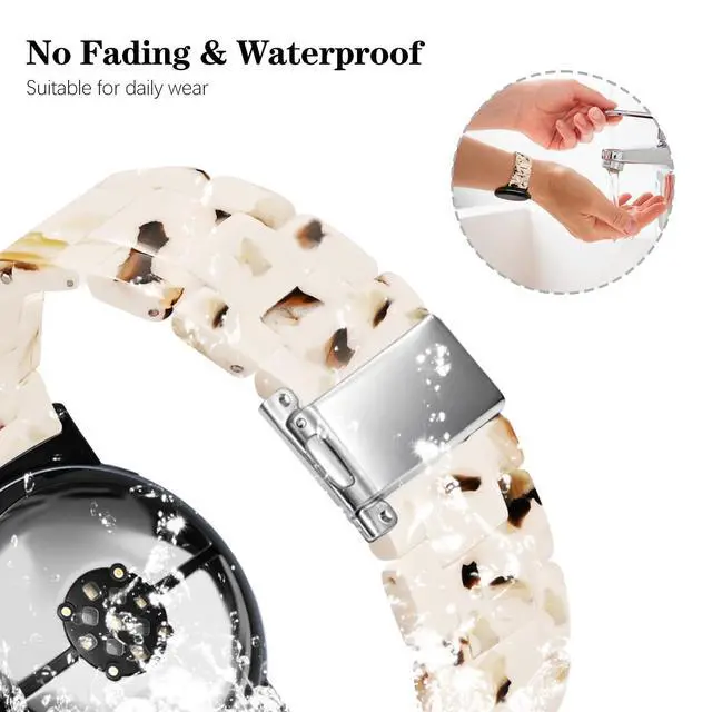 Alt view image 4 of 7 - Compatible with Google Pixel Watch 4 45mm Bands/Pixel Watch 3 45mm Band Resin, Bracelet Strap for Pixel 3/4 Watch Band 45mm Accessory Women Man Wristband Replacement with Stainless Steel Buckle