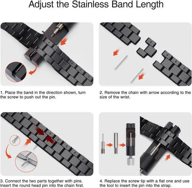 Alt view image 3 of 5 - Metal Band | Compatible with fitbit inspire 3, for fitbit inspire 3 bands,for women