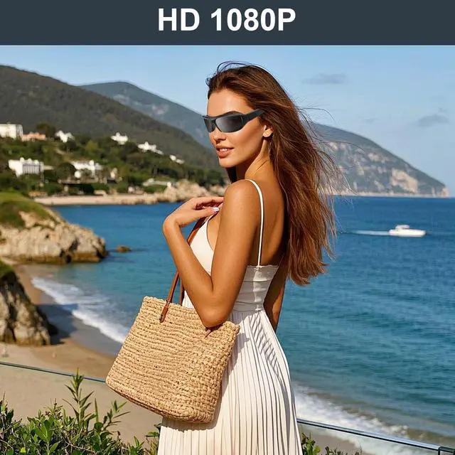 Alt view image 3 of 7 - Glasses Camera HD 1080p Video Cameras UV400 Lenses for Outdoor Activities