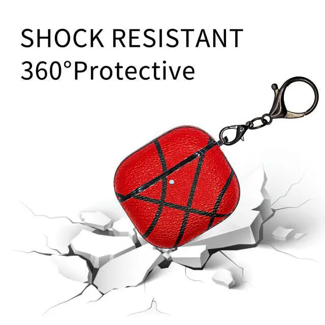 Alt view image 3 of 5 - for Airpods 4 Case Cover,Basketball Shockproof Case Cover for Earphone Airpods 4 with Keychain Front LED Visible