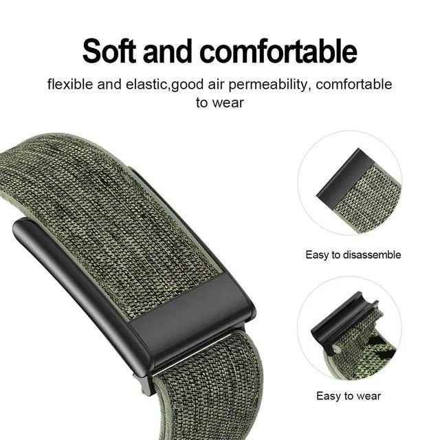 Alt view image 3 of 6 - Nylon Sport Band Compatible with WHOOP 5.0 Bands One, Peak and Life Breathable Nylon Adjustable Replacement - Not Compatible for Gen 4