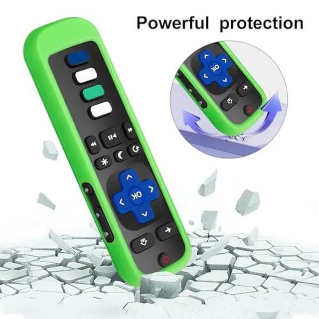 Alt view image 5 of 7 - (Pack of 4) 2 Pack for Roku TV Remote and 2 Pack for Roku Remote Cover