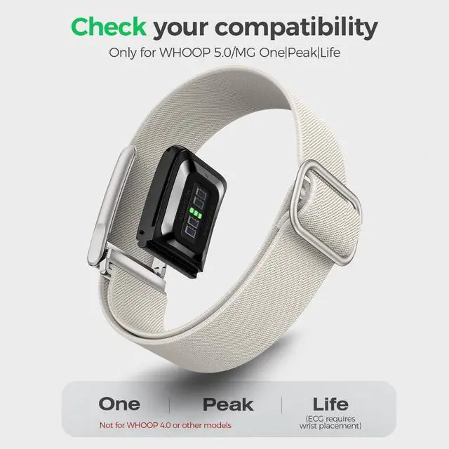 Alt view image 2 of 7 - Stretchy Bicep Band Compatible with WHOOP 5.0/MG, One, Peak & Life