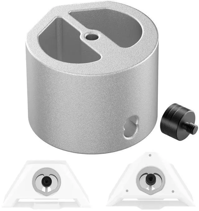 Main image of Starlink Mini Tripod Adapter Fits 2026-2024 Mini Pipe Mount, CNC Aluminum | 1/4''-20 & 3/8"-16 Thread, Starlink Mini Accessories for Quick Release Plates, Tripods, Clamps,Ram and Ball Mounts,Silver